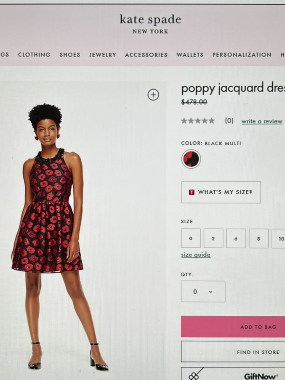 Kate Spade T-back 3-d Poppy Appliqué Jacquard Dress Sz 14 - Picture 16 of 16